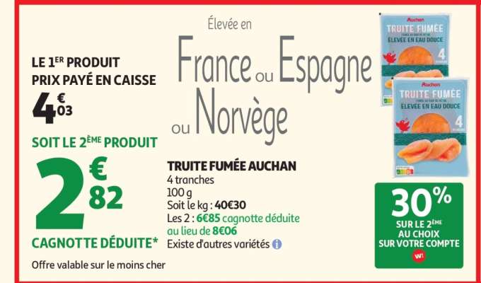Truite Fumée Auchan