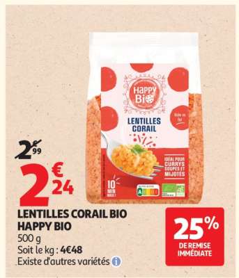 LENTILLES CORAIL BIO HAPPY BIO