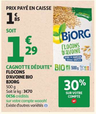 Flocons D'avoine Bio Bjorg