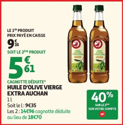 Huile D'olive Vierge Extra Auchan