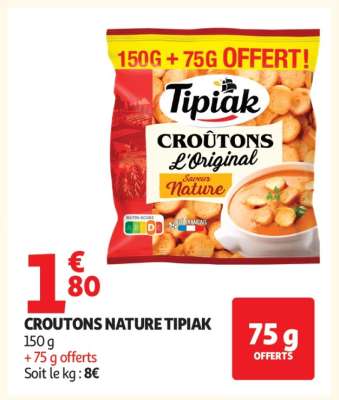 Croûtons Nature Tipiak