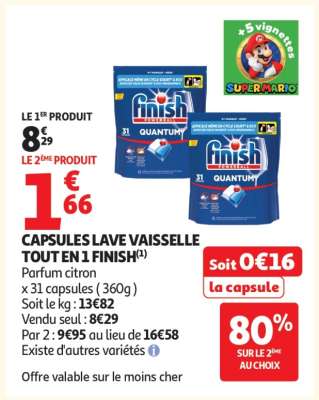 CAPSULES LAVE VAISSELLE TOUT EN 1 FINISH