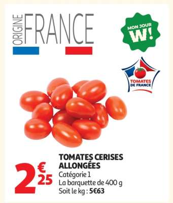 Tomates Cerises Allongées