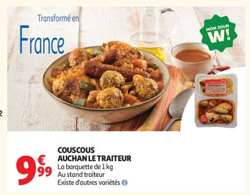 COUSCOUS AUCHAN LE TRAITEUR