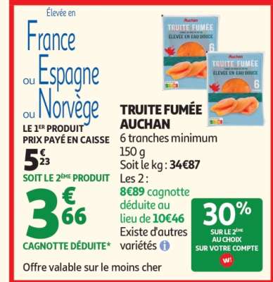 Truite Fumée Auchan