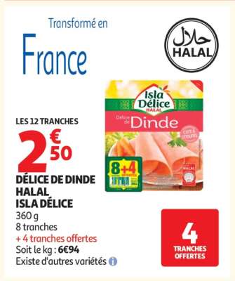 Délice De Dinde Halal Isla Délice