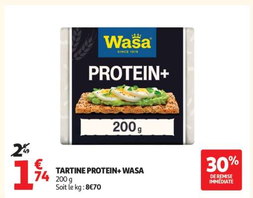 TARTINE PROTEIN+ WASA