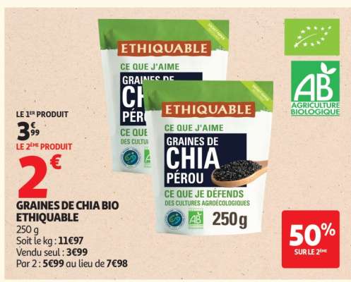GRAINES DE CHIA BIO ETHIQUABLE