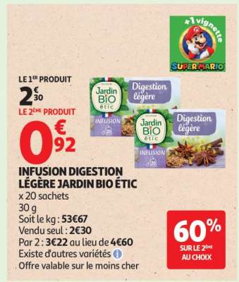 INFUSION DIGESTION LÉGÈRE JARDIN BIO ÉTIC