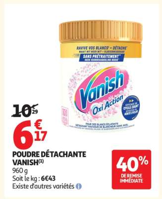 POUDRE DÉTACHANTE “VANISH”
