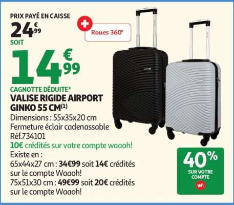 VALISE RIGIDE AIRPORT GINKO 55 CM