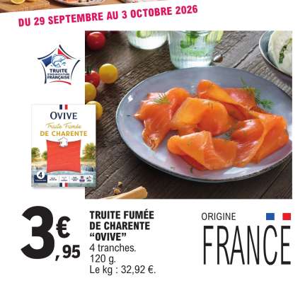 TRUITE FUMÉE DE CHARENTE “OVIVE”