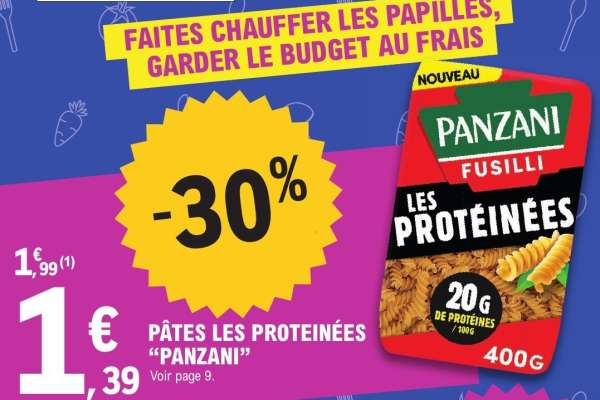 PÂTES LES PROTÉINÉES “PANZANI”