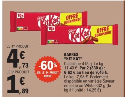 BARRES “KIT KAT”