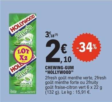 CHEWING-GUM “HOLLYWOOD”