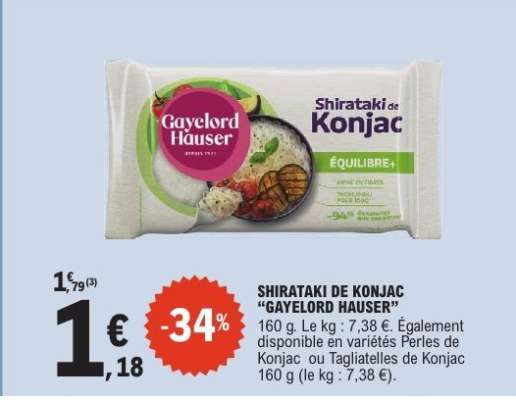 SHIRATAKI DE KONJAC "GAYELORD HAUSER"