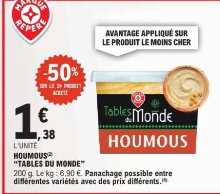 HOUMOUS “TABLES DU MONDE”