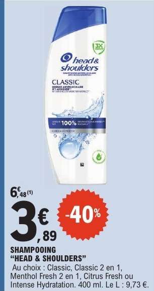 Shampooing Head & Shoulders