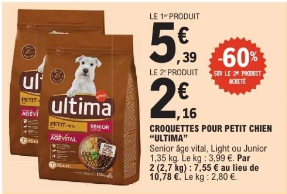 CROQUETTES POUR PETIT CHIEN 'ULTIMA'