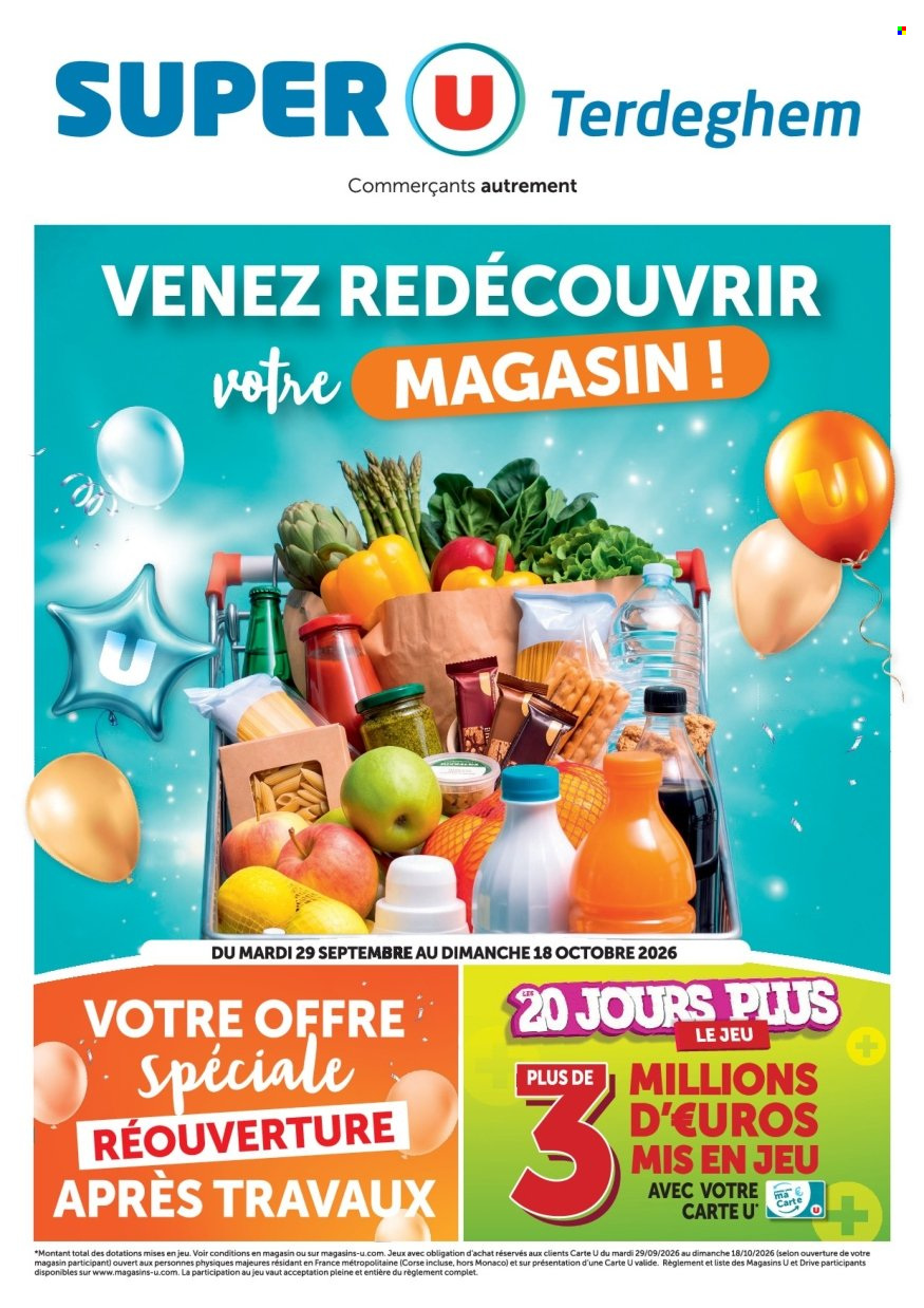 Catalogue SUPER U - 29.09.2026 - 18.10.2026. Page 1