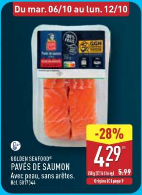 GOLDEN SEAFOOD® PAVÉS DE SAUMON