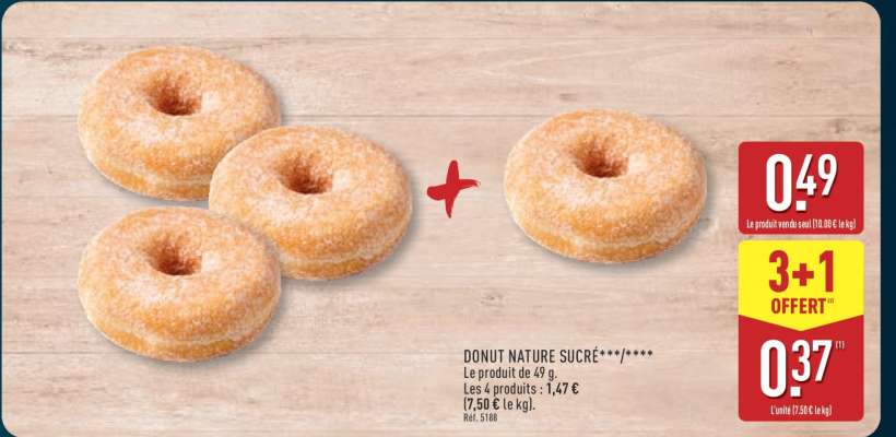 DONUT NATURE SUCRÉ