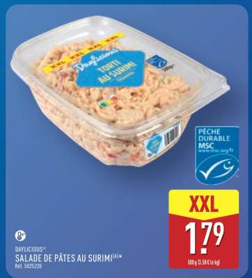 DAYLICIOUS SALADE DE PÂTES AU SURIMI