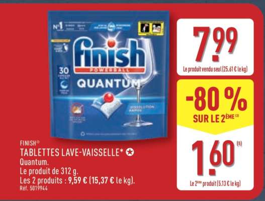 FINISH TABLETTES LAVE-VAISSELLE Quantum