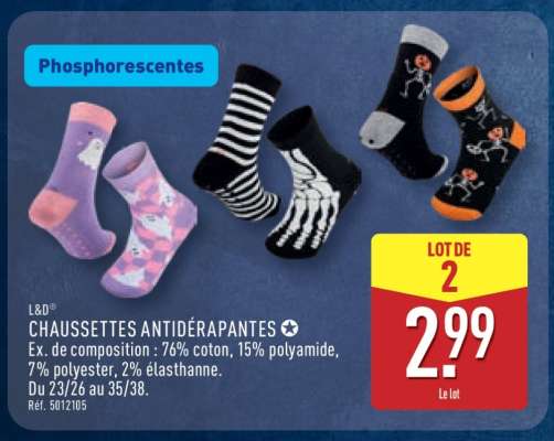 Chaussettes antidérapantes