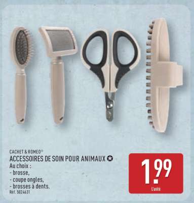 ACCESSOIRES DE SOIN POUR ANIMAUX