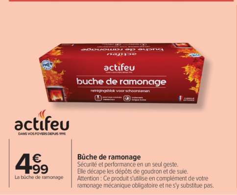 Bûche de ramonage