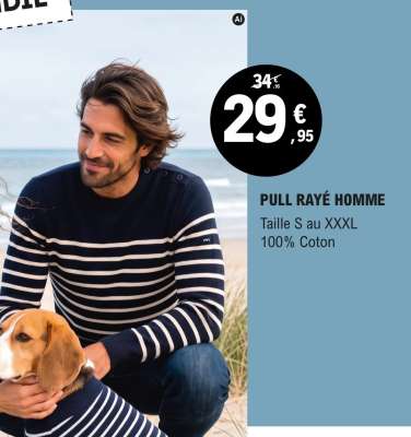 PULL RAYÉ HOMME