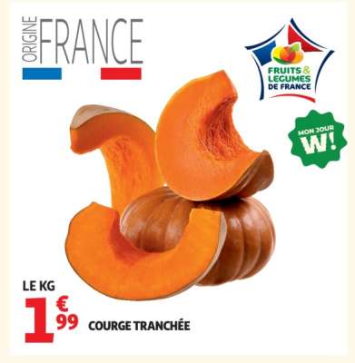 COURGE TRANCHÉE