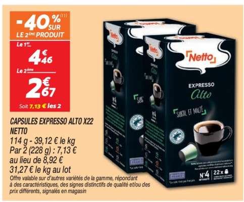 CAPSULES EXPRESSO ALTO X22