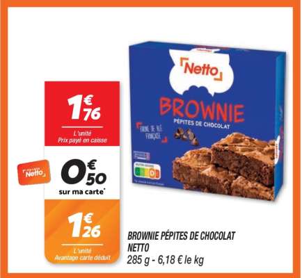 BROWNIE PÉPITES DE CHOCOLAT