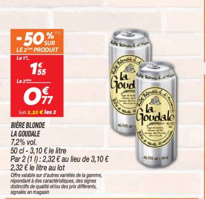 BIÈRE BLONDE 'LA GOUDALE'
