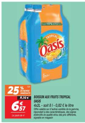 BOISSON AUX FRUITS TROPICAL “OASIS”