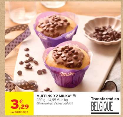 MUFFINS X2 MILKA®