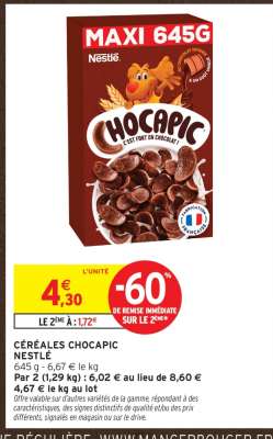 Céréales Chocapic Nestle