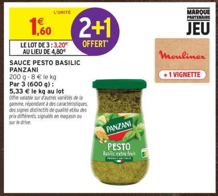 Sauce Pesto Basilic Panzani