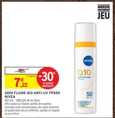 SOIN FLUIDE Q10 ANTI-UV FPS50 NIVEA