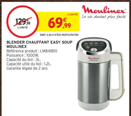BLENDER CHAUFFANT EASY SOUP MOULINEX