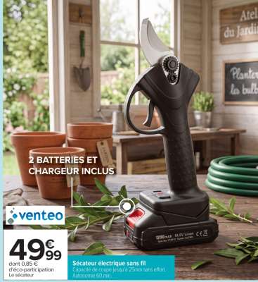 Sécateur électrique sans fil