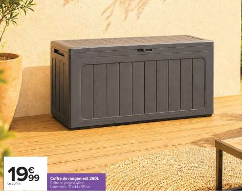 Coffre de rangement 280L
