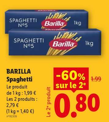 BARILLA SPAGHETTI