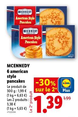 MCENNEDY 6 american style pancakes