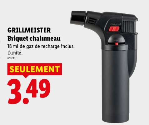 GRILLMEISTER Briquet chalumeau