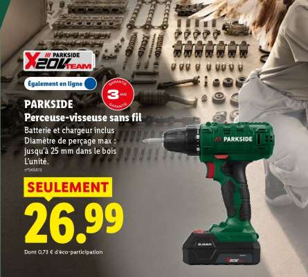 PARKSIDE Perceuse-visseuse sans fil