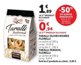 TARALLI OLIVES NOIRES FLORELLI