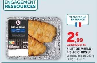 FILET DE MERLU FISH & CHIPS U